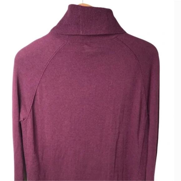 Caslon Burgundy Cowl Neck Tunic Style Sweater - Picture 5 of 7